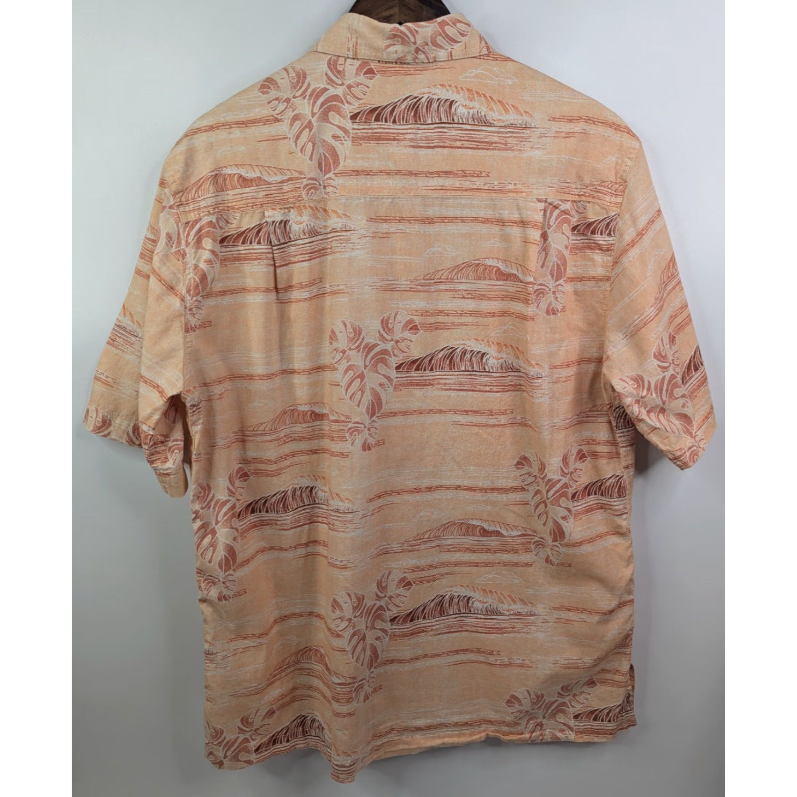 Vintage West Marine Shirt L Mens Orange Palm Cotton Button-Up Short Sleeve Outdoor Beach Tropical Size US L / EU 52-54 / 3 - 3 Thumbnail