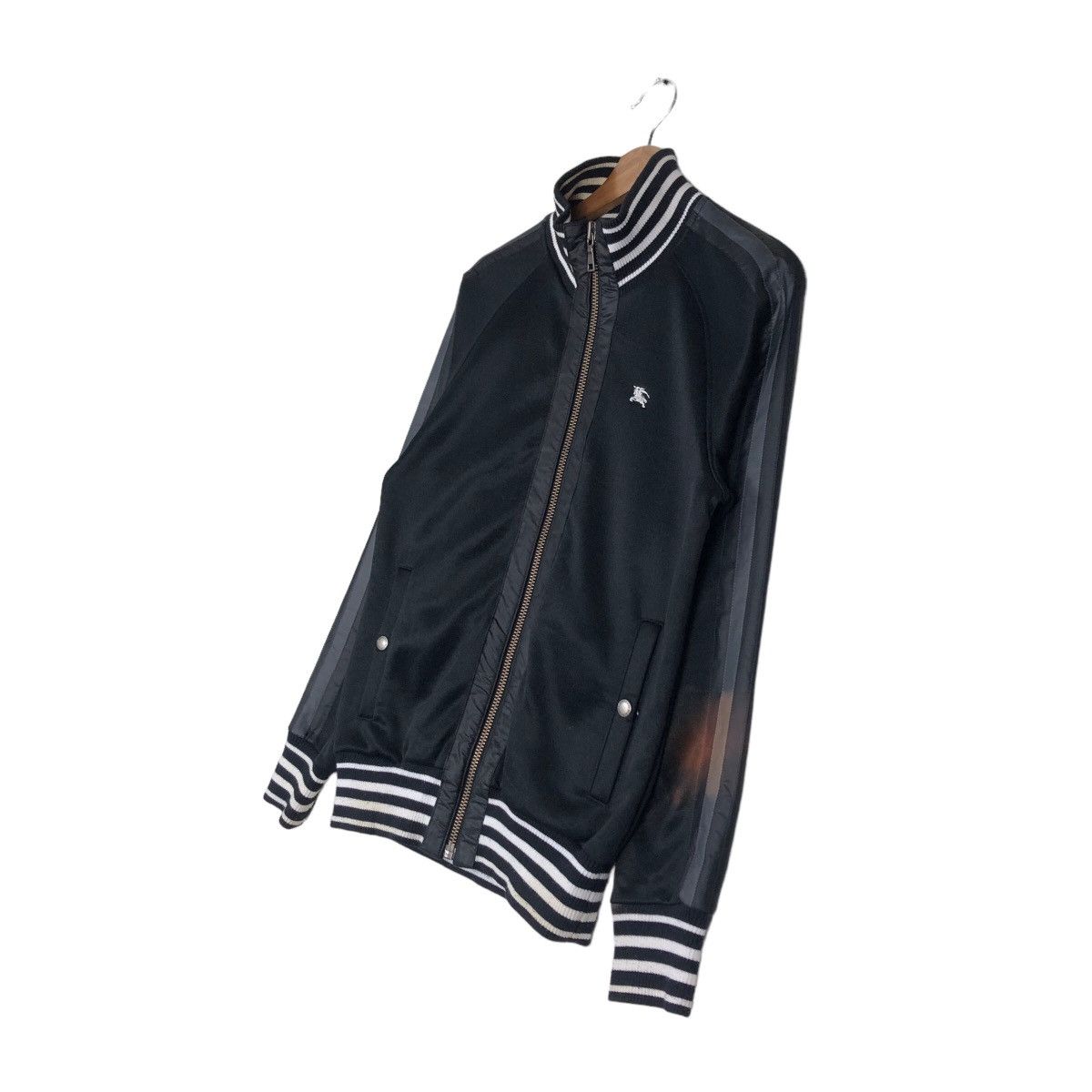 Burberry 🔥Vintage Burberry Black Label Zipper Jacket Biker Size US M / EU 48-50 / 2 - 2 Thumbnail