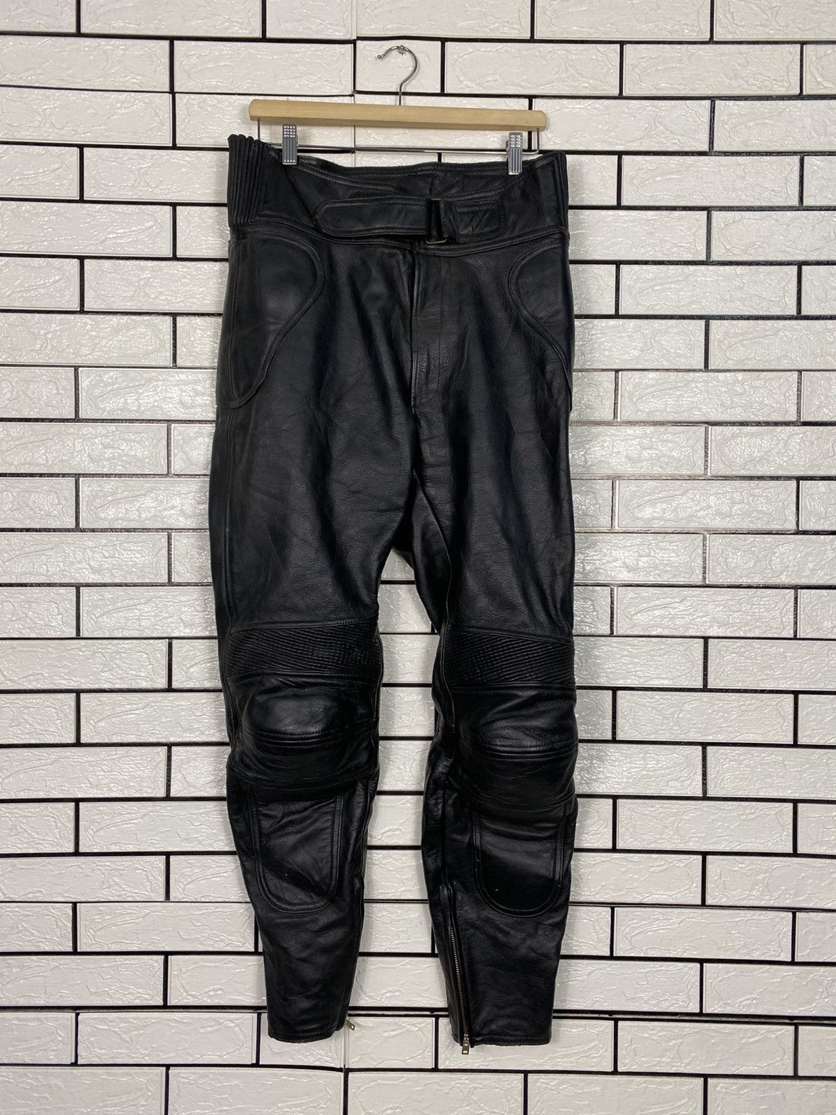 Kadoya Vintage Leather Pants Racing B's Leather Issey Miyake Size US 30 / EU 46 - 2 Thumbnail