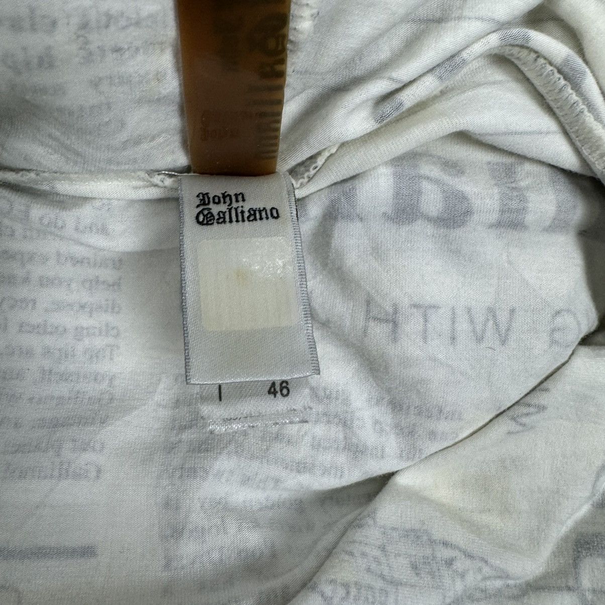 John Galliano 🌟JOHN GALLIANO HOODIE GAZETTE NEWSPAPER SWEATER Size US XS / EU 42 / 0 - 16 Thumbnail