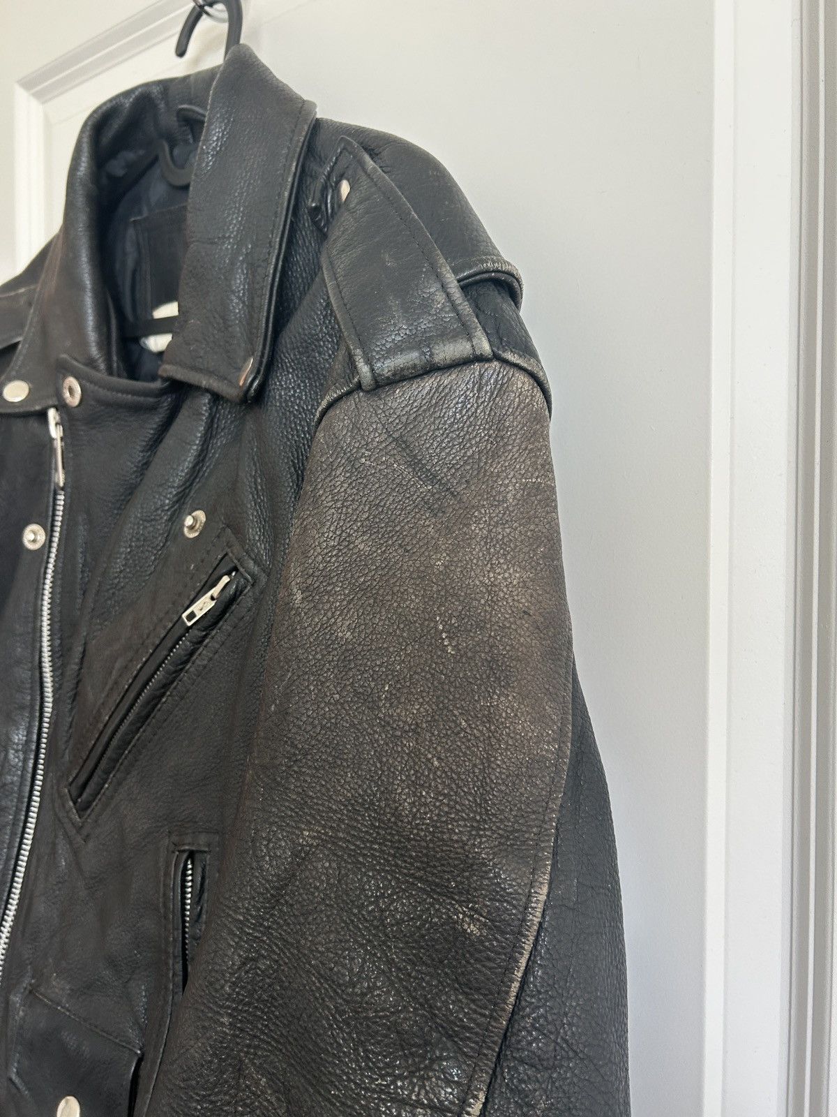 Other 1980s VINTAGE PELLE CUIR LEATHER JACKET Size US M / EU 48-50 / 2 - 7 Thumbnail