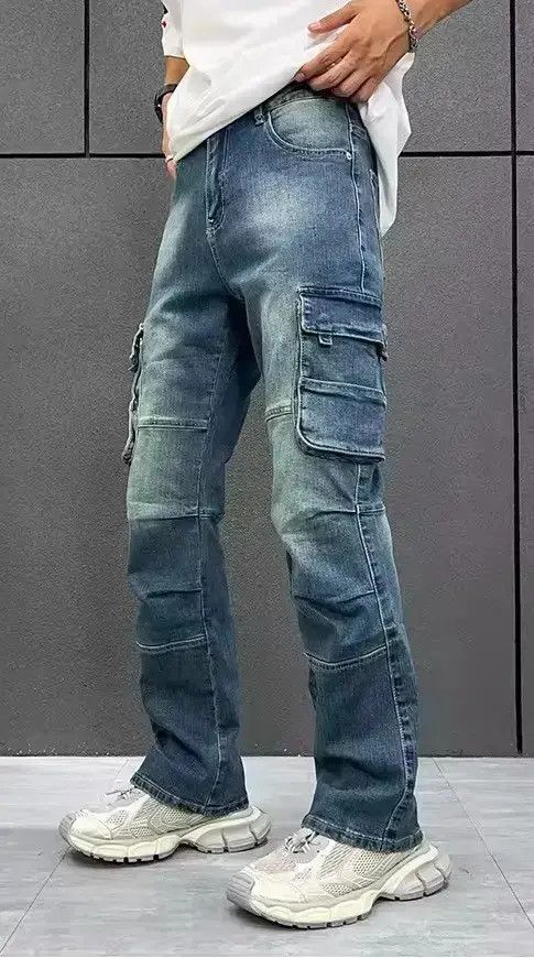 Japanese Brand Slim Fitting Straight Cargo Pant Size US 32 / EU 48 - 1 Thumbnail