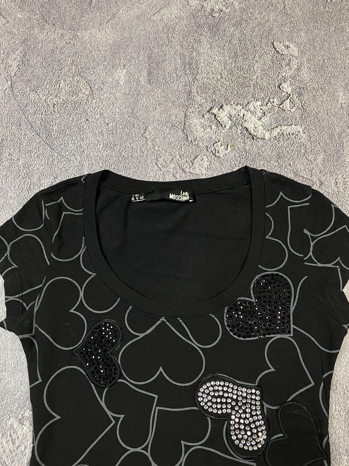 Love Moschino × Moschino Y2K Love Moschino Glamour Ladies T-shirt VTG Size S / US 4 / IT 40 - 3 Thumbnail