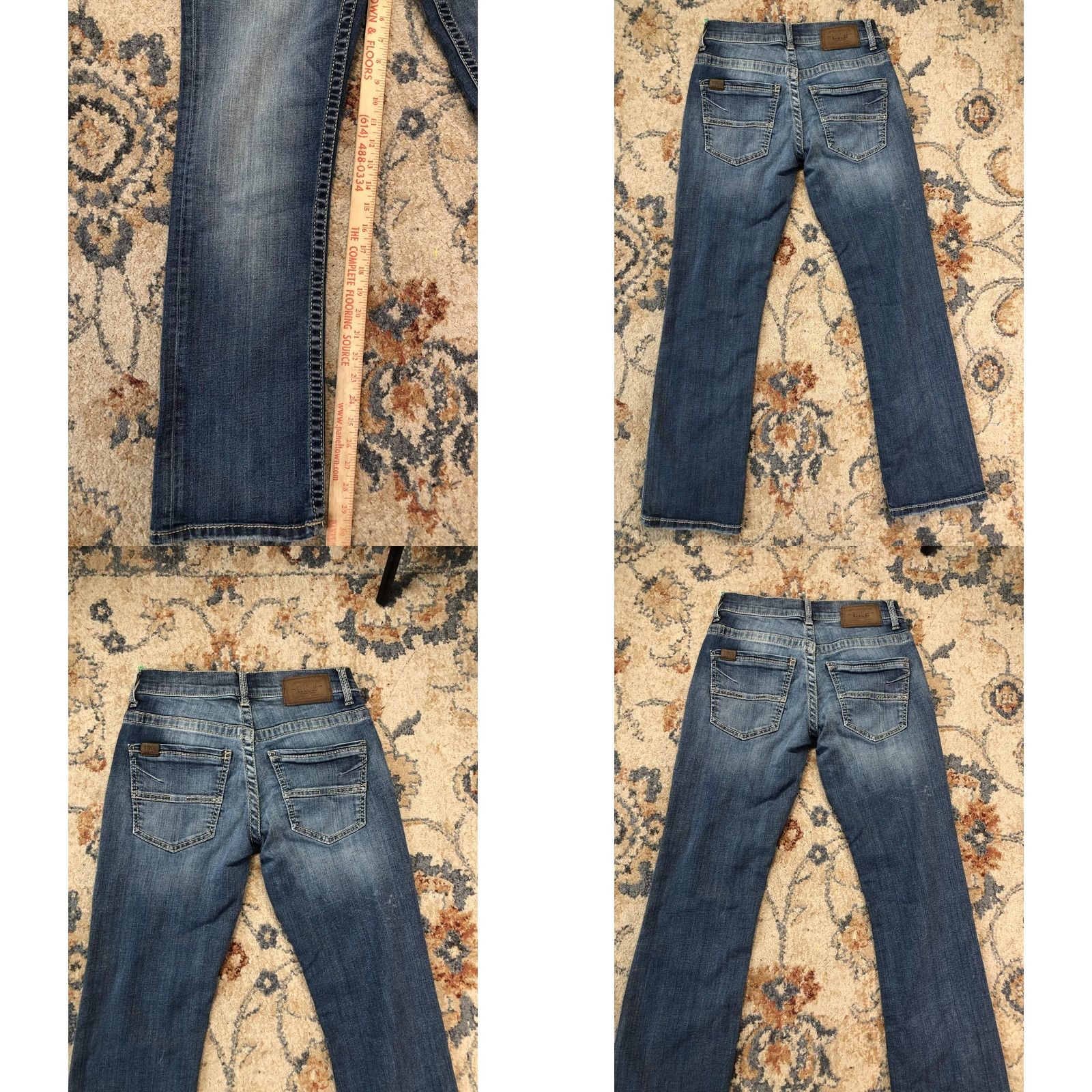 BKE BKE Aiden Jeans Mens 28x30 Blue Medium Wash Regular Straight Denim Pants Casual Pants Size US 28 / EU 44 - 8 Thumbnail