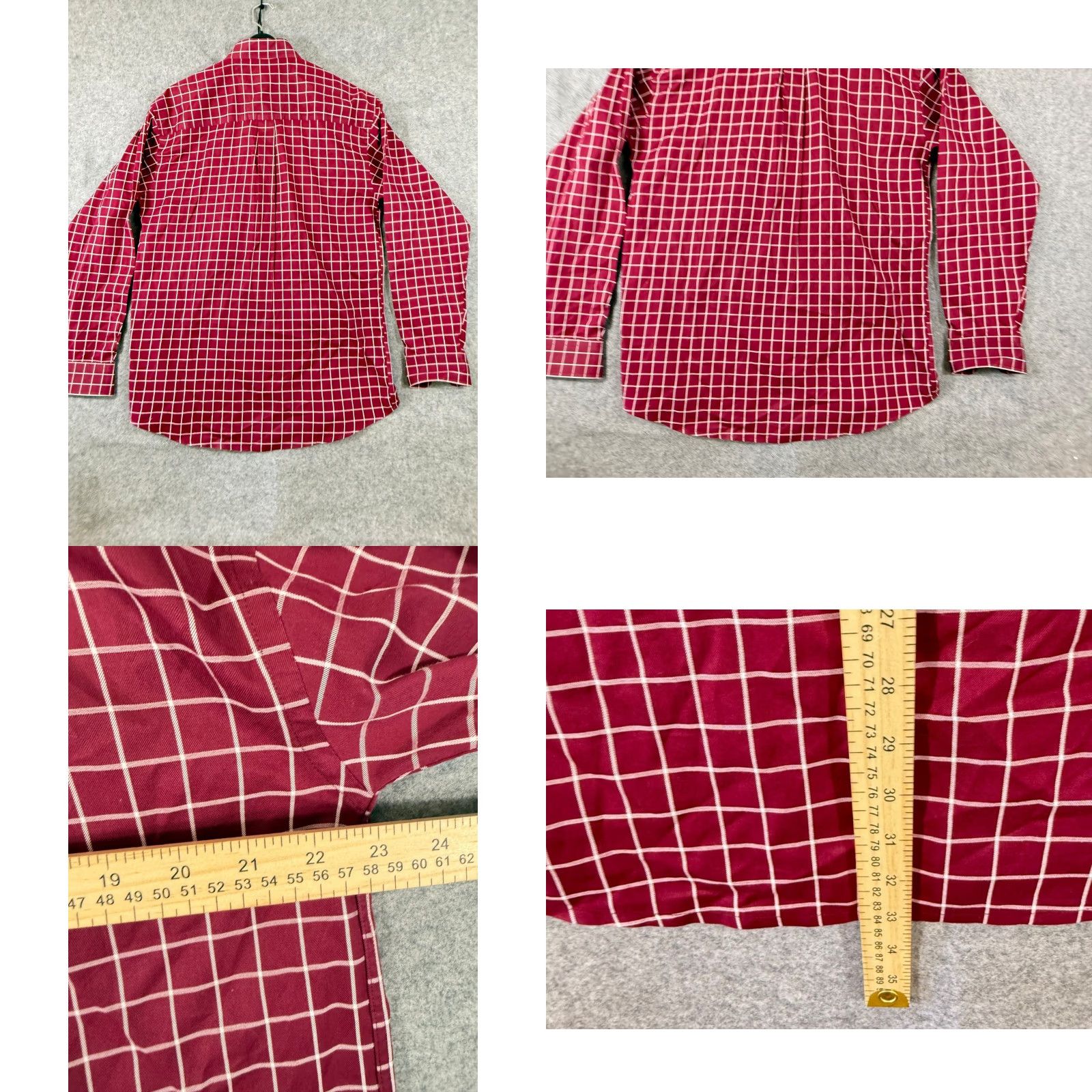 George George Strait Wrangler Western Shirt Mens M Red Checked Button Down Cowboy Cut Shirt Size US M / EU 48-50 / 2 - 8 Thumbnail