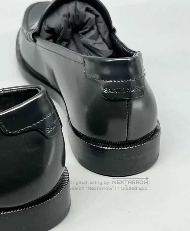 Saint Laurent Paris Saint Laurent Paris Black Loafers Size US 8 / IT 38 - 4 Thumbnail