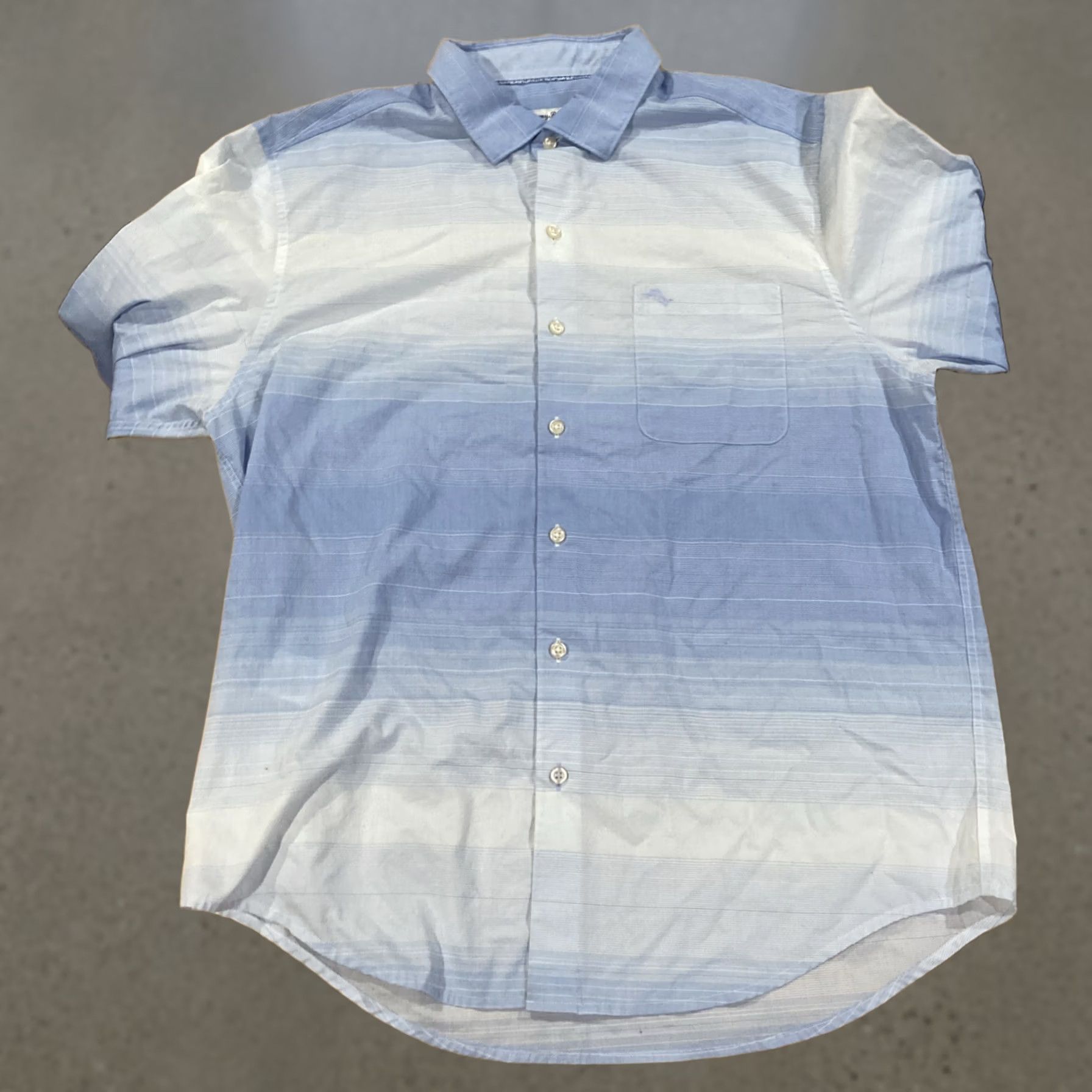 Tommy Bahama Tommy Bahama Newport Coast Blue Stripe Button Shirt Mens L Size US L / EU 52-54 / 3 - 1 Thumbnail