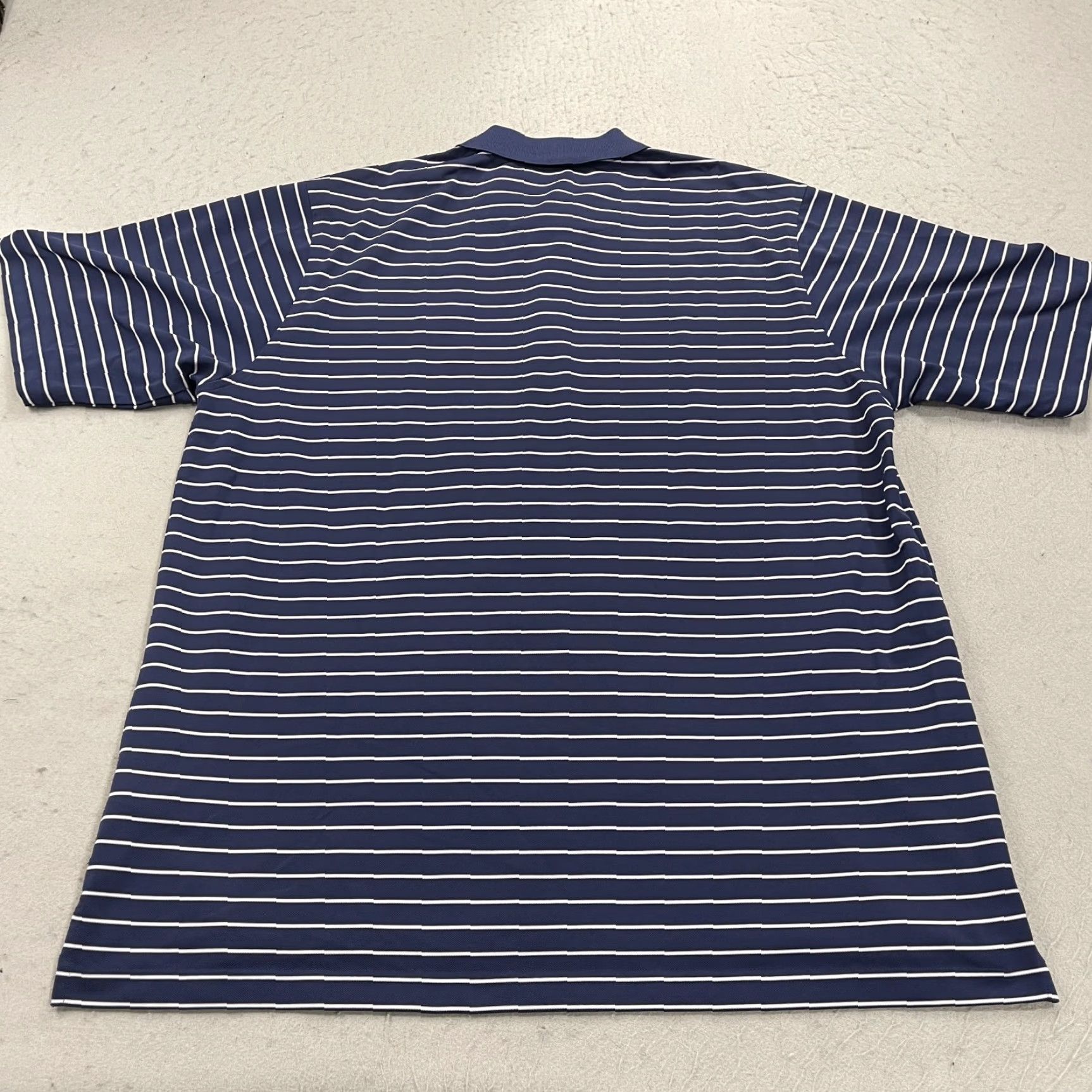 Vintage Donald Ross Baltusrol Polo Shirt Mens XL Blue Striped Logo Golf Performance Size US XL / EU 56 / 4 - 7 Thumbnail