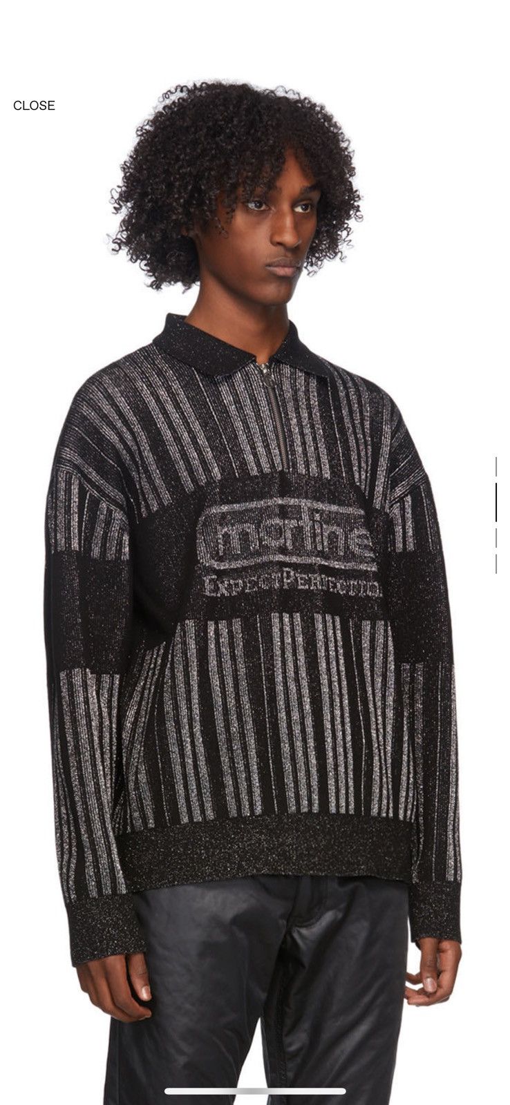 Martine Rose FW/20 Runway Black Prism Zip Sweater Size US L / EU 52-54 / 3 - 11 Thumbnail