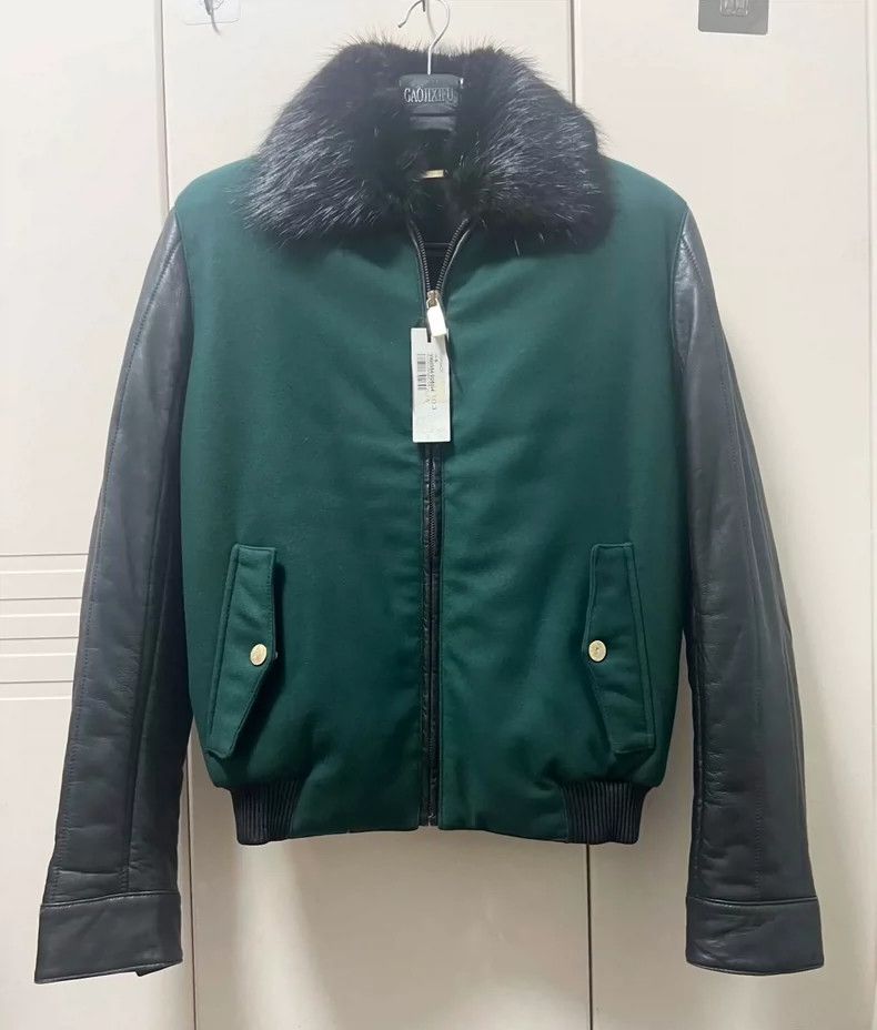 Versace Versace Real sheepskin coat with fox fur collar Size L / US 10 / IT 46 - 1 Thumbnail