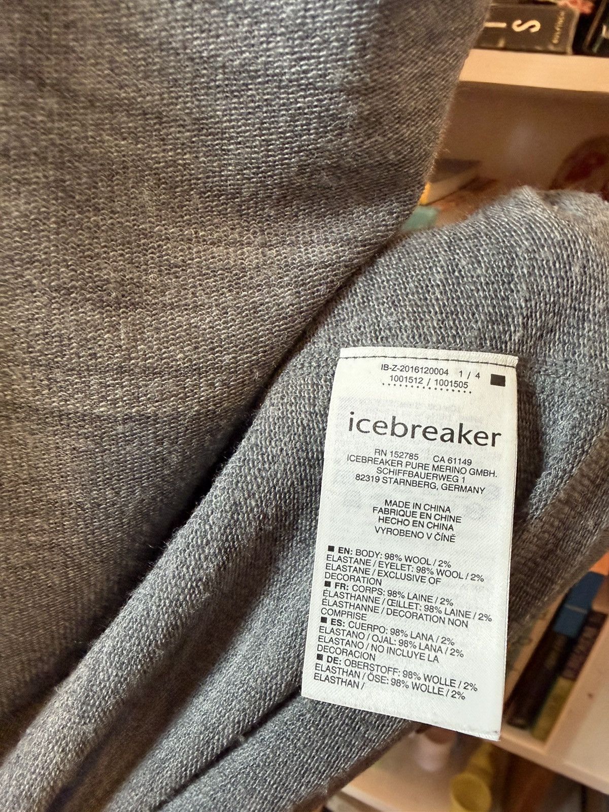 Icebreaker Icebreaker Men's Merino 260 Quantum Long Sleeve Zip Hoodie Size US XL / EU 56 / 4 - 5 Thumbnail