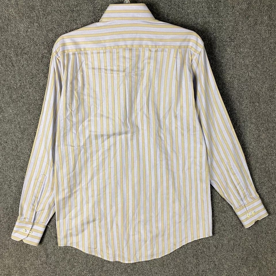 Other Alessandro Dress Shirt Men's 39 15.5 Long Sleeve Striped Size US M / EU 48-50 / 2 - 7 Thumbnail