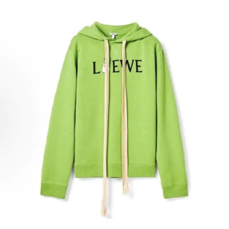 Loewe Loewe Green Cotton Long Sleeve Hoodie for Men 0089 Size US XS / EU 42 / 0 - 1 Thumbnail