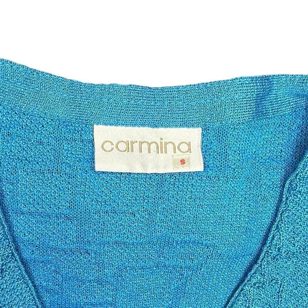 Carmina Vintage Carmina Turquoise Short Sleeve V neck Cardigan Sweat Size S / US 4 / IT 40 - 5 Thumbnail