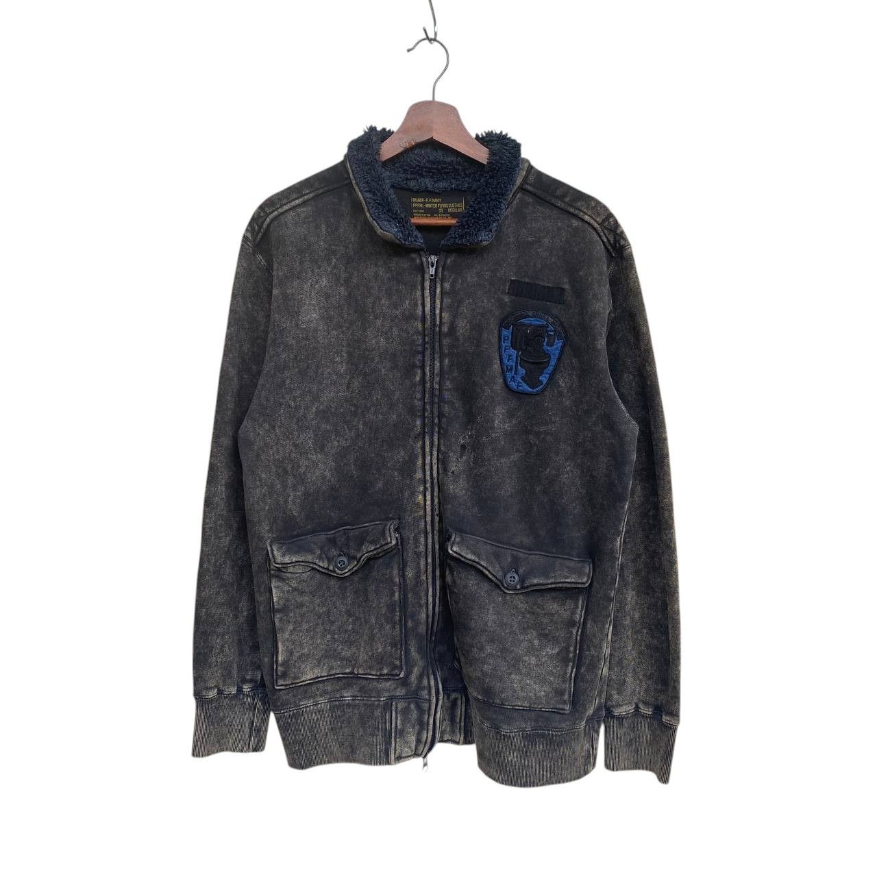 PPFM VINTAGE PPFM WINTER FLYING FADED BLACK SHERPA COLLAR Size US M / EU 48-50 / 2 - 1 Thumbnail