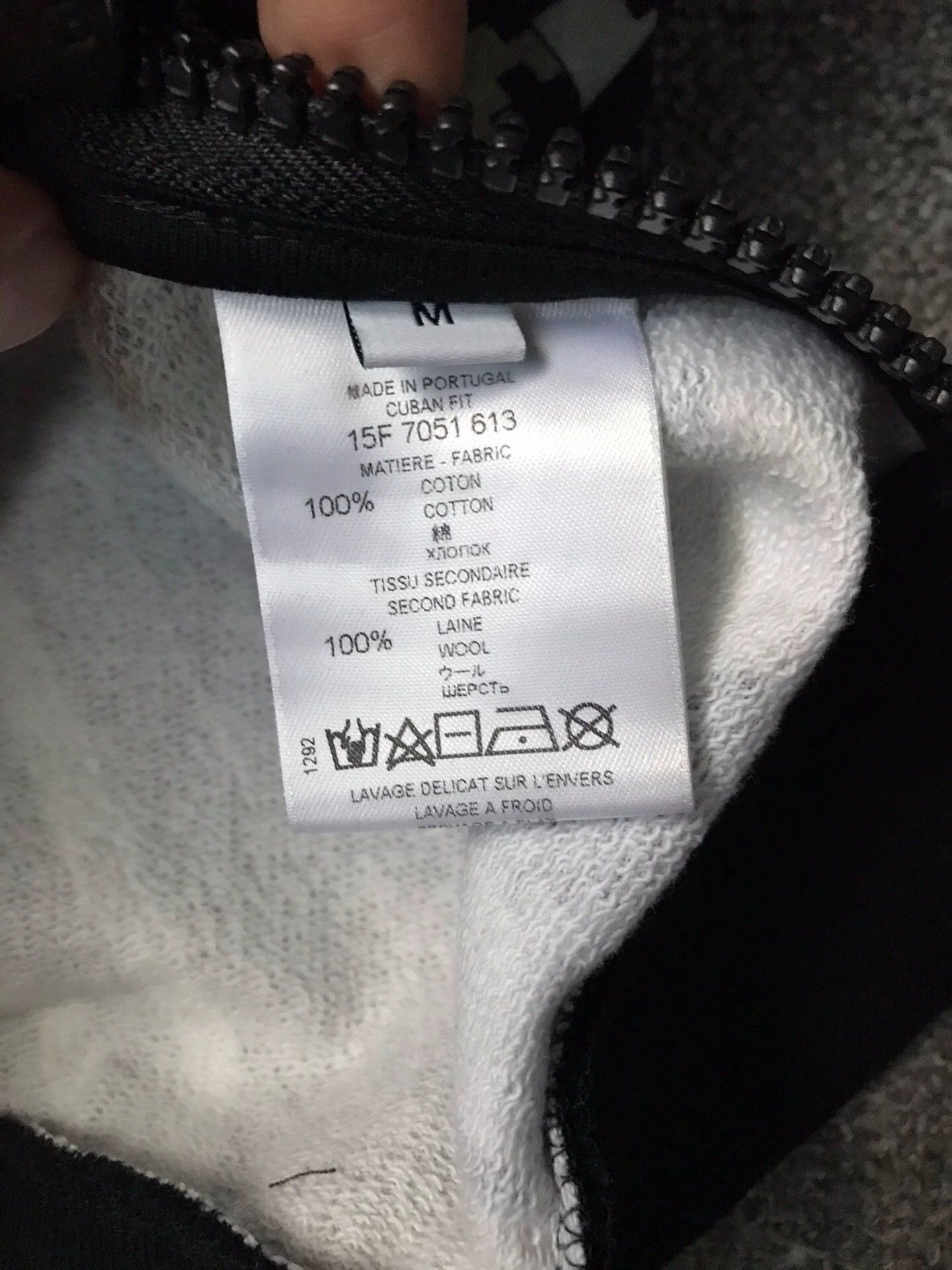 Givenchy Givenchy M cotton wool colorblock side zip sweatshirt Size US M / EU 48-50 / 2 - 7 Thumbnail