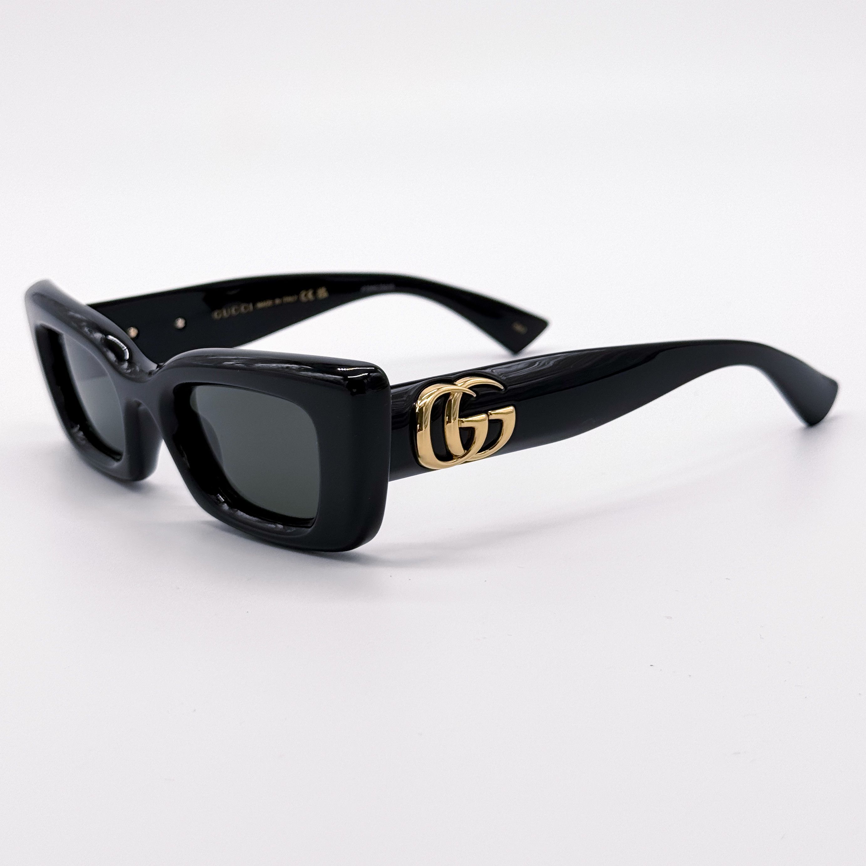 Gucci NEW GUCCI GG1827S 001 SHINY BLACK WOMEN SUNGLASSES Size ONE SIZE - 6 Thumbnail