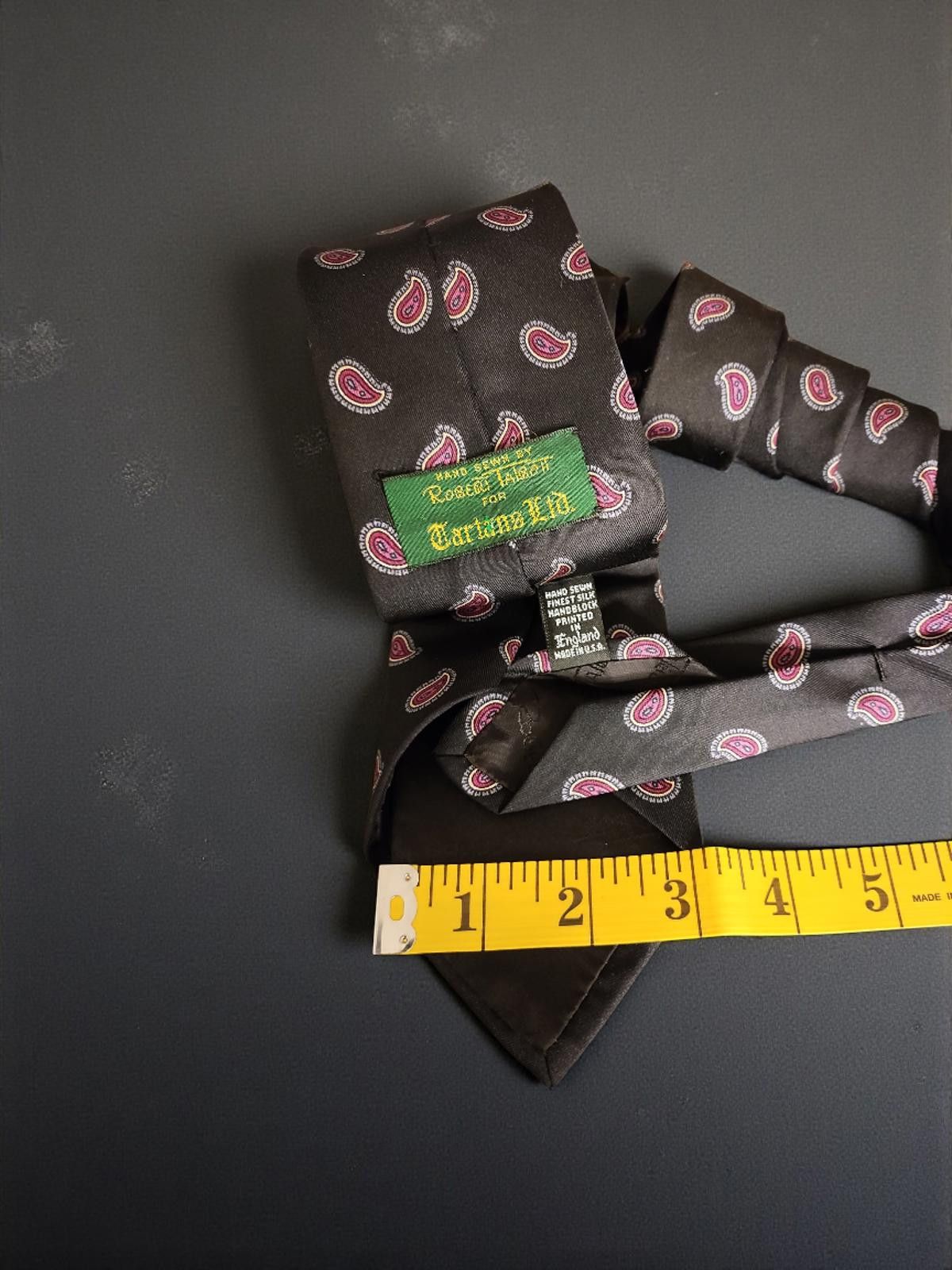 Robert Talbott Robert Talbott Hand Sewn Finest Silk Paisley Tie Size ONE SIZE - 4 Thumbnail