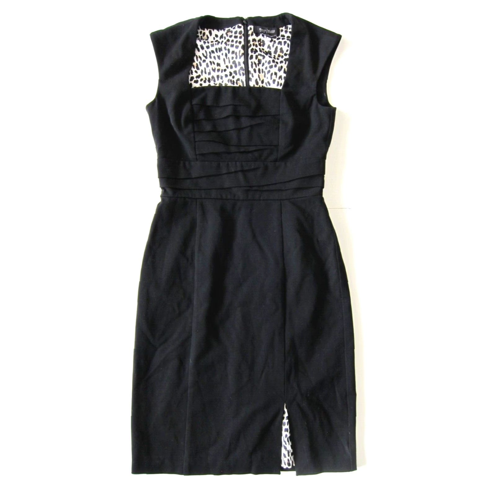 White House Black Market VINTAGE White House Black Market Little Black Cap Sleeve Ruched Sheath Dress Size 0 Size XS / US 0-2 / IT 36-38 - 2 Thumbnail