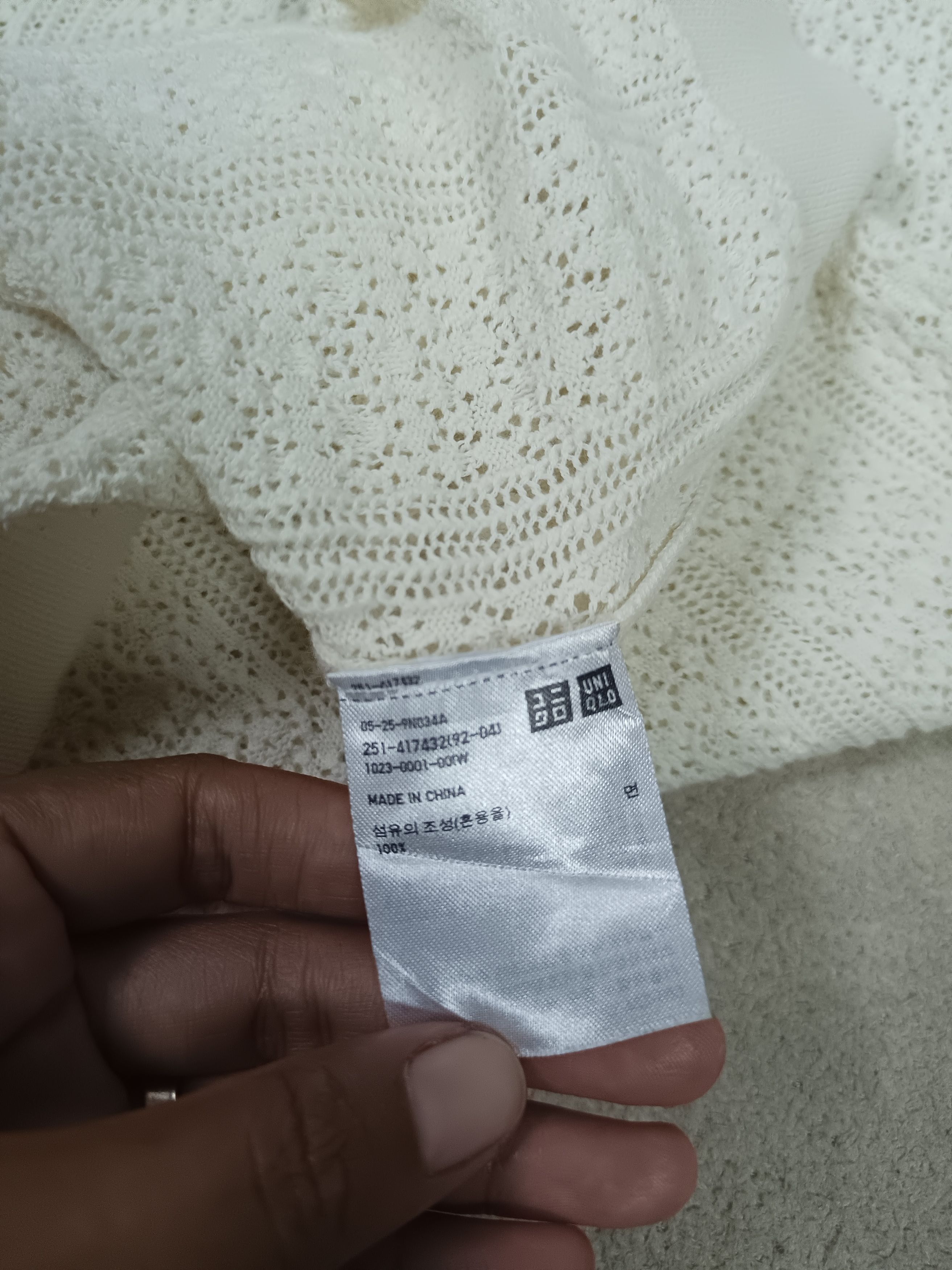 Designer × Uniqlo INES DE LA FRESSAGE X UNIQLO Mesh Knit TShirt Size XXL / US 16-18 / IT 52-54 - 9 Thumbnail