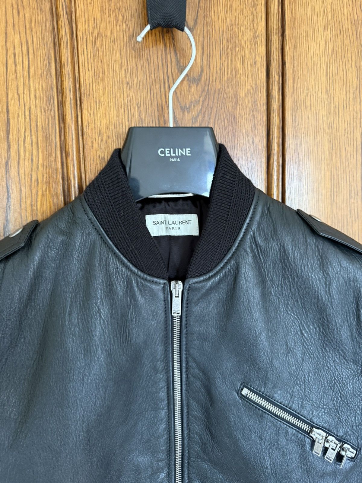 Saint Laurent Paris FW19 Saint Laurent multi zip leather bomber teddy jacket 46 Size US S / EU 44-46 / 1 - 15 Thumbnail