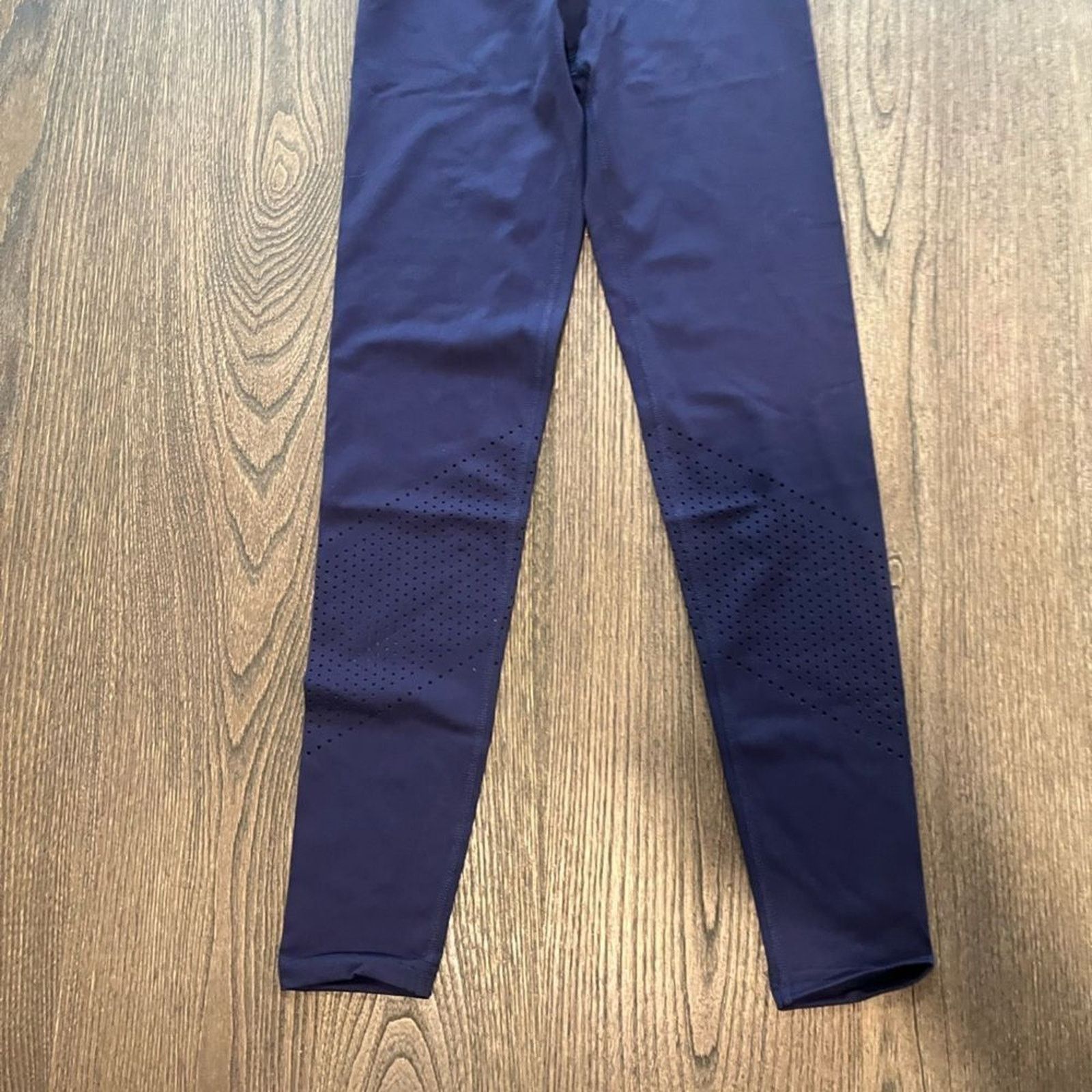 Vintage NWOT Tonal Womens Navy Blue High Waist Athletic Leggings XS Size 25" / US 0 / IT 36 - 2 Thumbnail