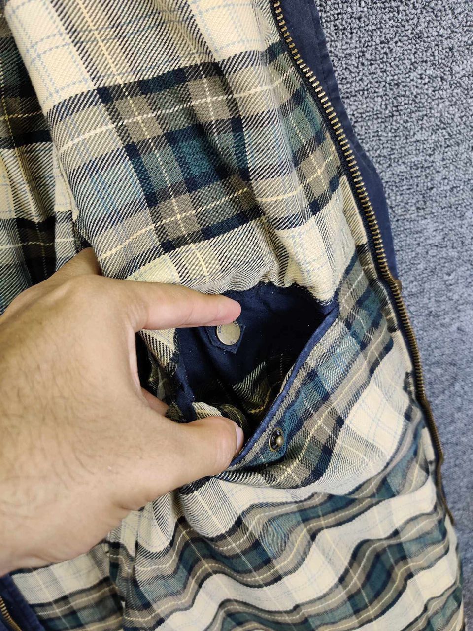 Brooks Brothers Vintage Brooks Brothers Classic Tartan Cotton Waxed Jacket Size US L / EU 52-54 / 3 - 10 Thumbnail