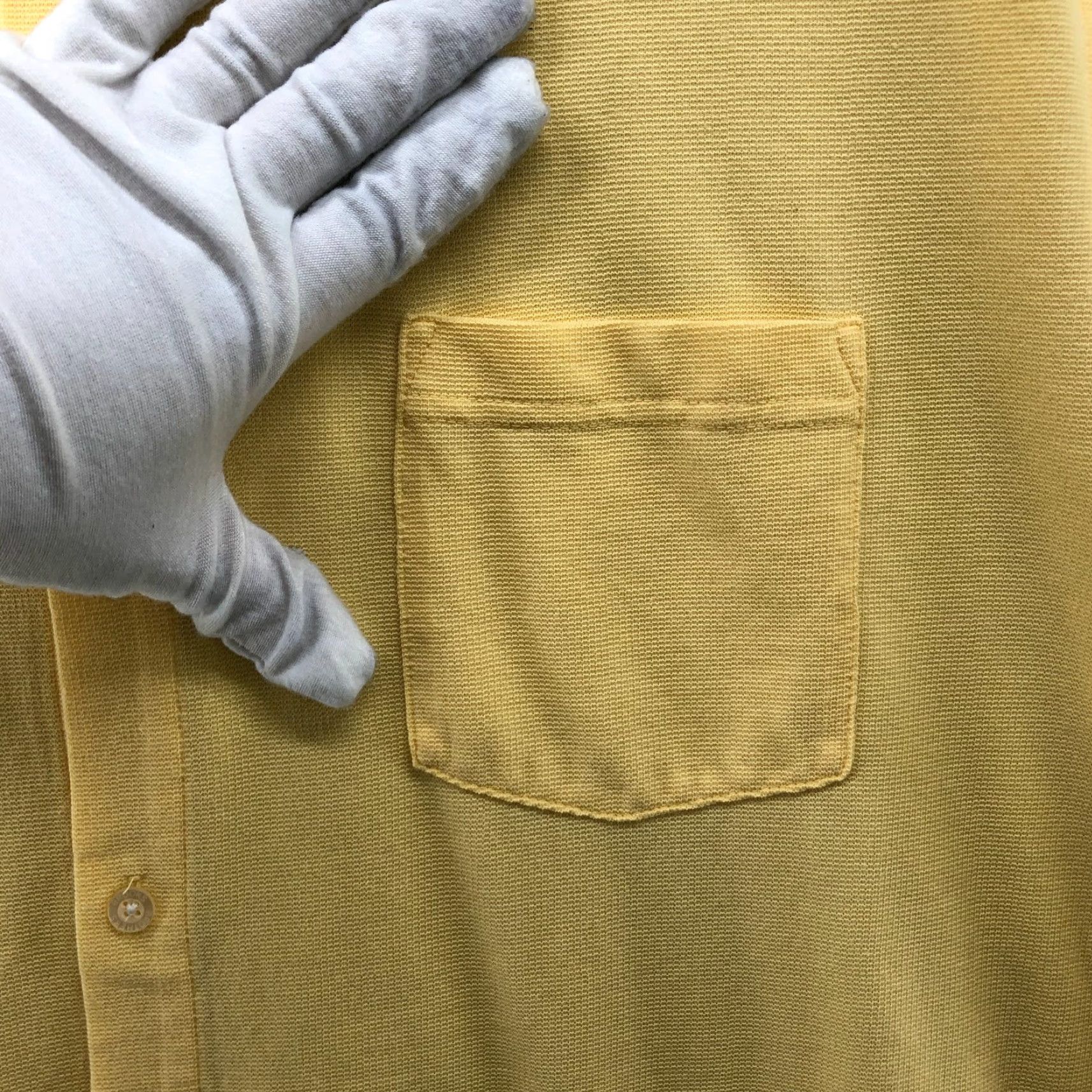 Brooks Brothers Brooks Brothers Knit Short Sleeve Shirt Mens XL Yellow Button Up Pocket Cotton Size US XL / EU 56 / 4 - 5 Thumbnail