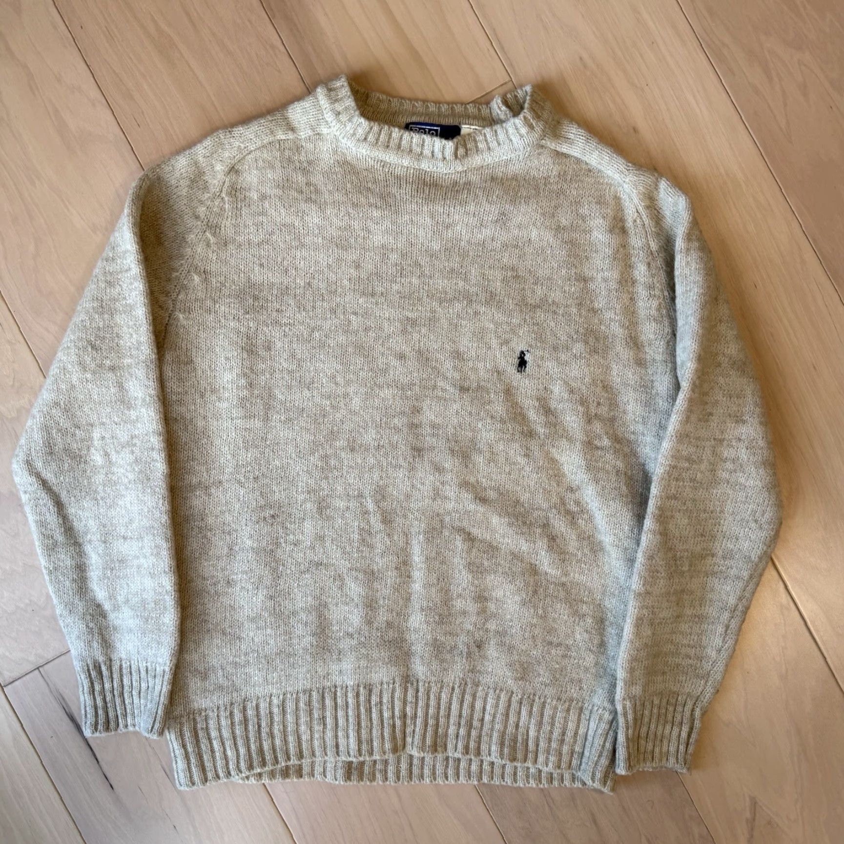 Polo Ralph Lauren Vintage Polo Ralph Lauren Wool Sweater XL Beige 80s Pullover Minimalist New York Mens Pullover Knit Wool Solid Logo Classic 80s Jeans? Size US XL / EU 56 / 4 - 2 Thumbnail