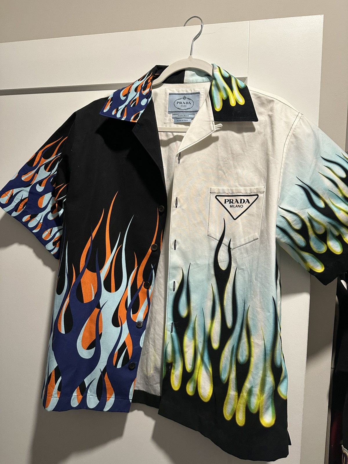 Prada Prada Double Match cotton shirt Size US S / EU 44-46 / 1 - 1 Thumbnail