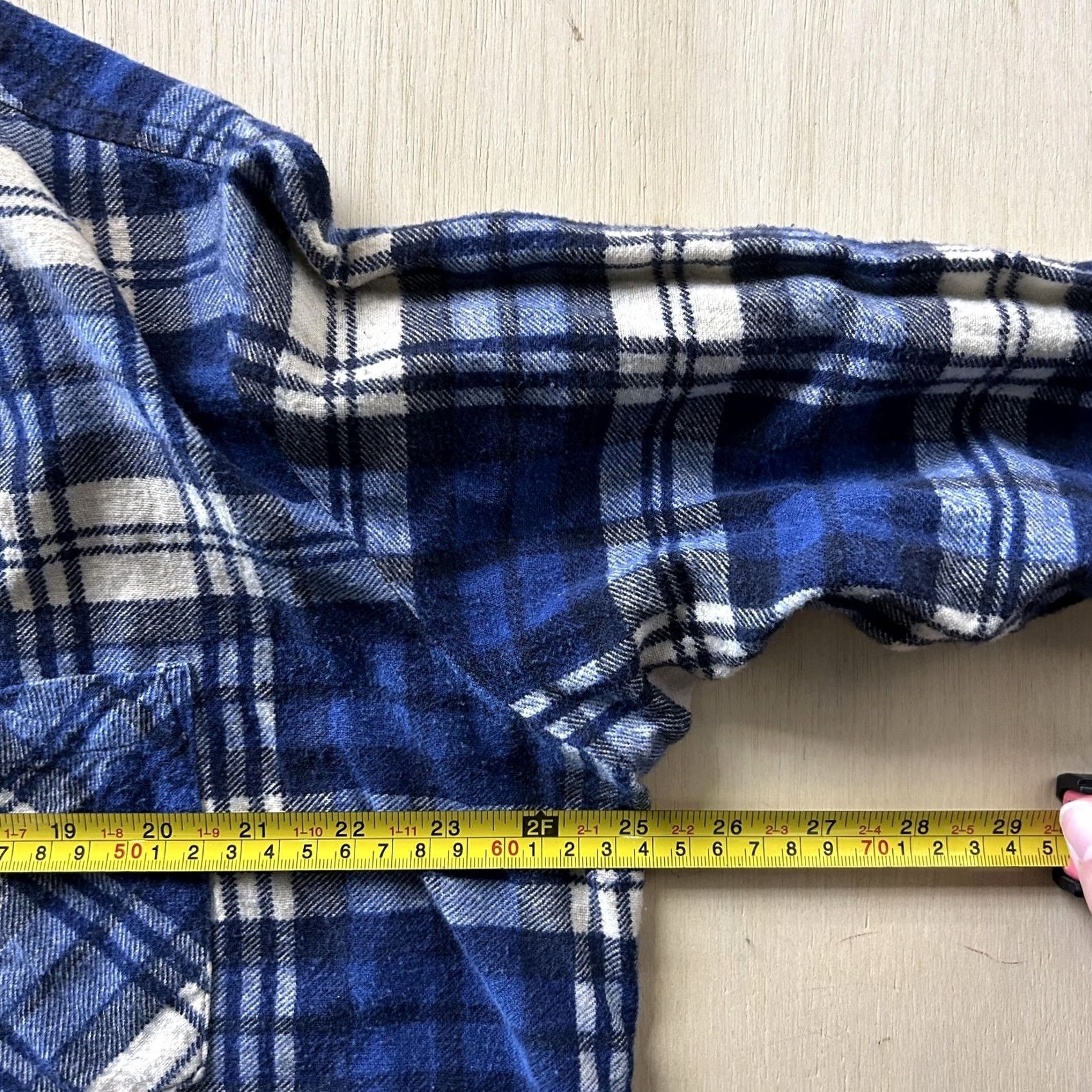 McGregor VINTAGE McGregor Shirt Mens XL Blue Plaid Flannel Long Sleeve Button Up Casual Size US XL / EU 56 / 4 - 3 Thumbnail