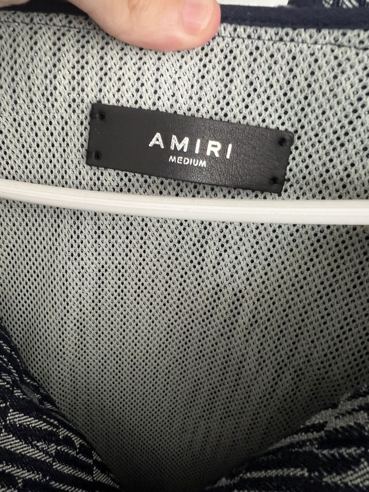 Amiri Amiri Denim Logo Jacquard Parka Anorak Jacket Size US M / EU 48-50 / 2 - 5 Thumbnail