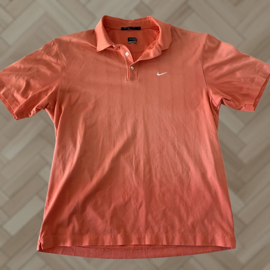 Nike Nike Tiger Woods Collection Short Sleeve Golf Polo Shirt Mens Large Orange Size US L / EU 52-54 / 3 - 1 Thumbnail