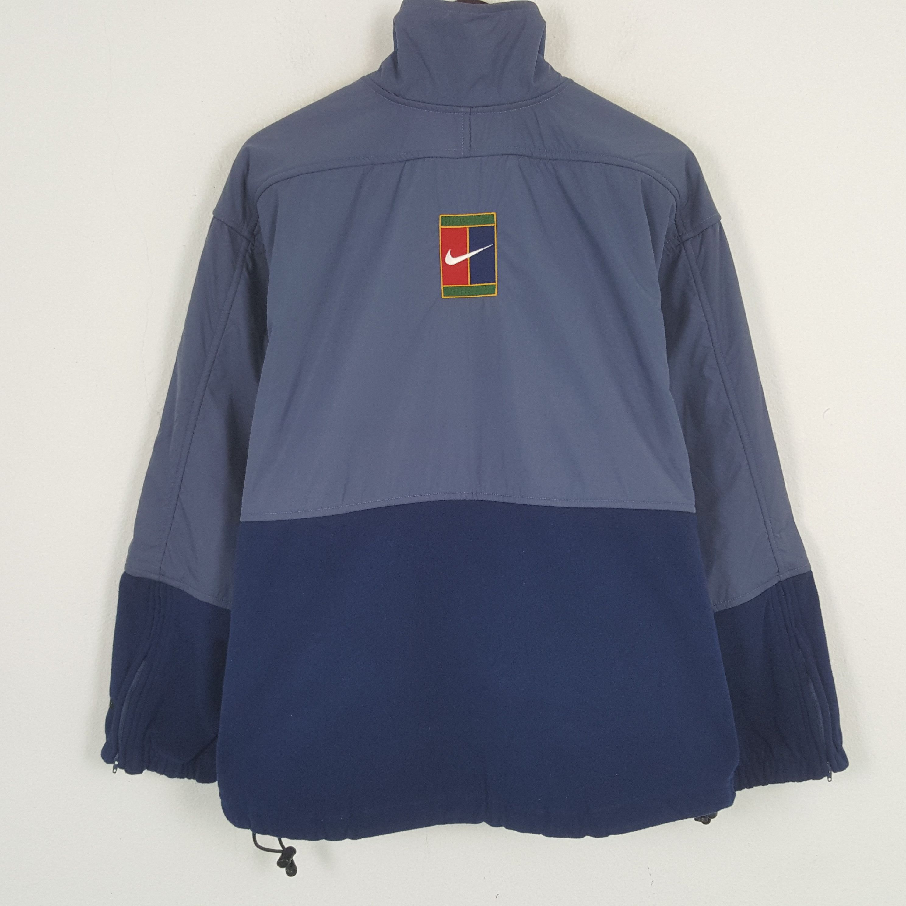 Nike × Vintage Vintage Nike Court Windbreaker Zipper Sport Jacket Size US L / EU 52-54 / 3 - 3 Thumbnail