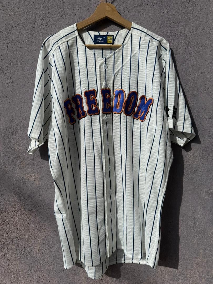 Mizuno Mizuno Jersey baseball " FREEDOM " Size US XL / EU 56 / 4 - 1 Thumbnail