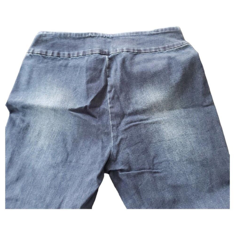 Designer CT711 Ethyl Ladies Blue Denim Cropped Zipped Ankle Jean 10 Size 32" / US 10 / IT 46 - 5 Thumbnail