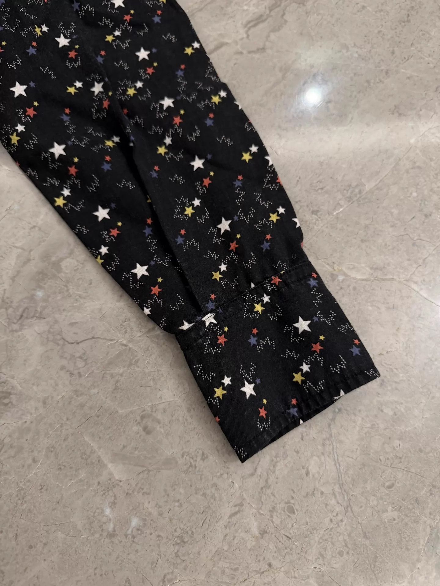 Saint Laurent Paris Saint Laurent SLP Star Print Black Shirt Size US S / EU 44-46 / 1 - 3 Thumbnail