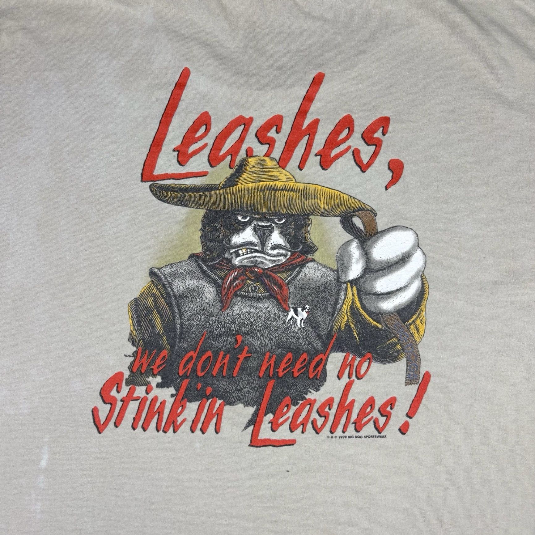 Big Dogs VINTAGE Big Dogs T Shirt Double Sided Graphic Print 2XL Adult Mens 90s Brown Cotton Crew Neck Short Sleeve Graphic Print Size US XXL / EU 58 / 5 - 2 Thumbnail