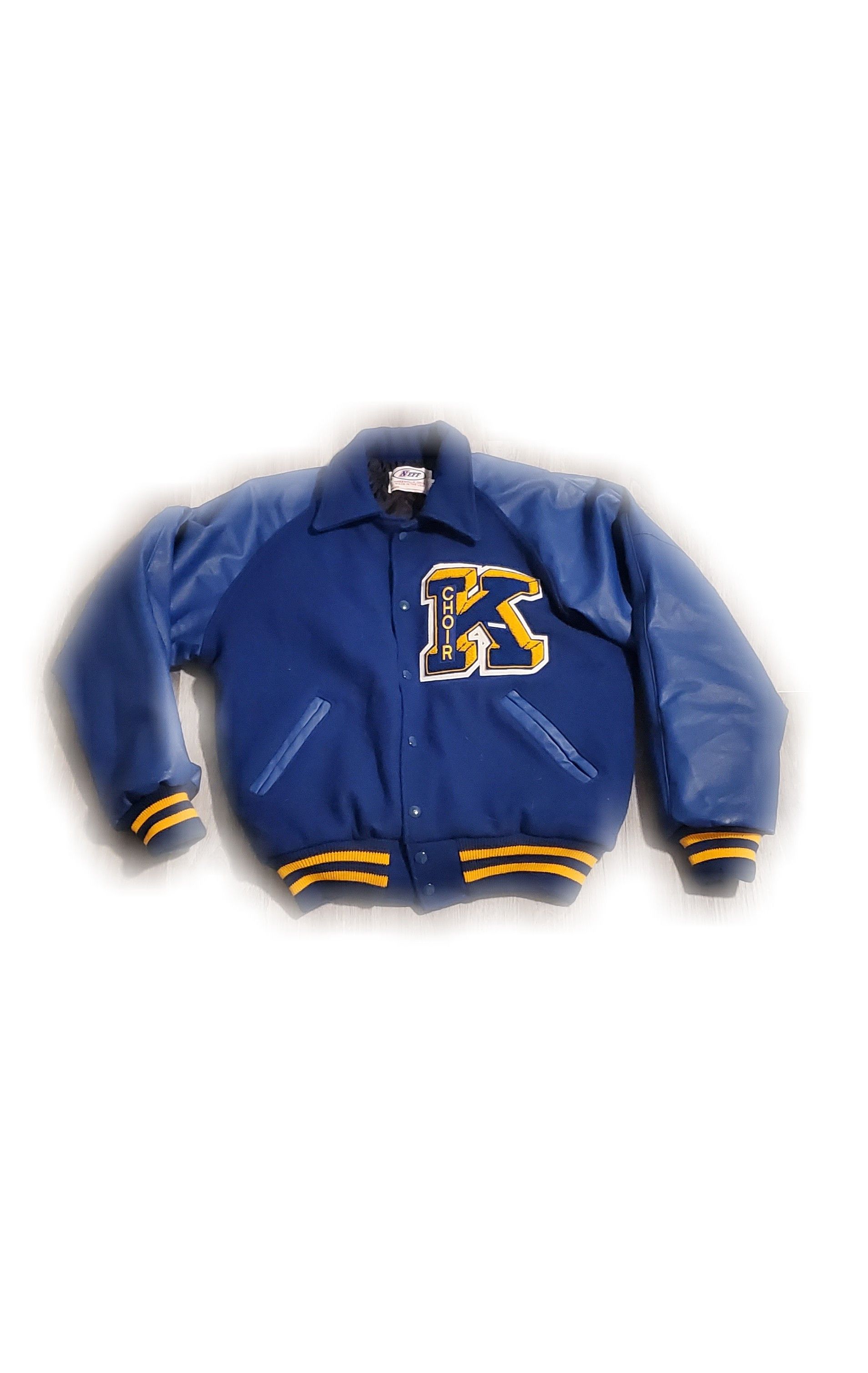 90s Blue Varsity Jacket *Made In USA*