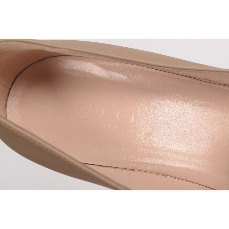 Gucci Gucci Leather Horsebit Block Heel Loafers Size US 5.5 / EU 38 - 5 Thumbnail