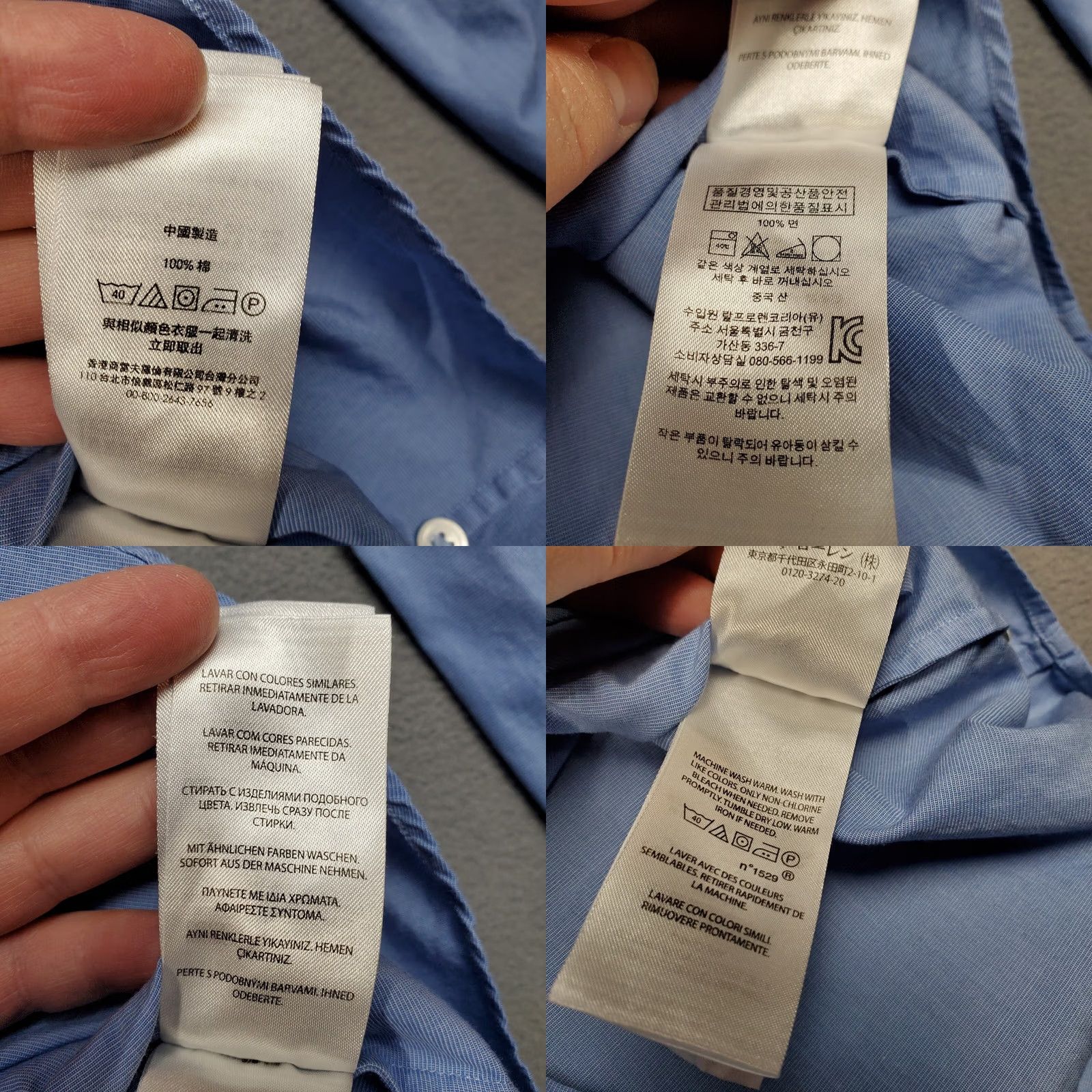 Polo Ralph Lauren Polo Ralph Lauren Shirt Womens 4 Blue Long Bell Sleeves Cotton Button Up Size S / US 4 / IT 40 - 8 Thumbnail