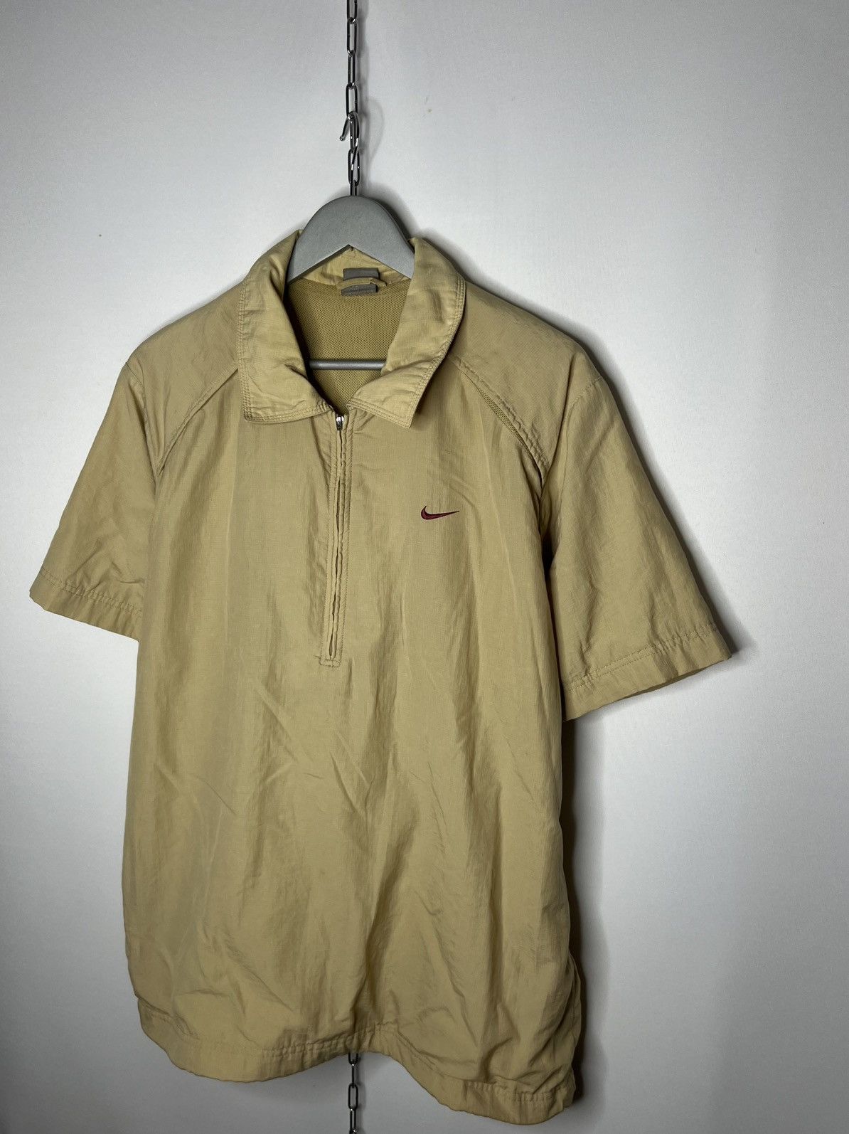 Nike 🔥 Vintage Nike Nylon 1/3 Zip Jacket Vest Y2K Rare Hype 🔥 Size US XL / EU 56 / 4 - 2 Thumbnail