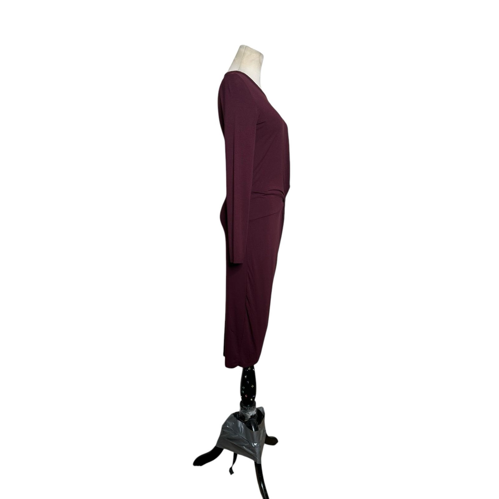 Topshop Topshop burgundy long sleeves front twist midi dress size 2 Size XS / US 0-2 / IT 36-38 - 13 Thumbnail