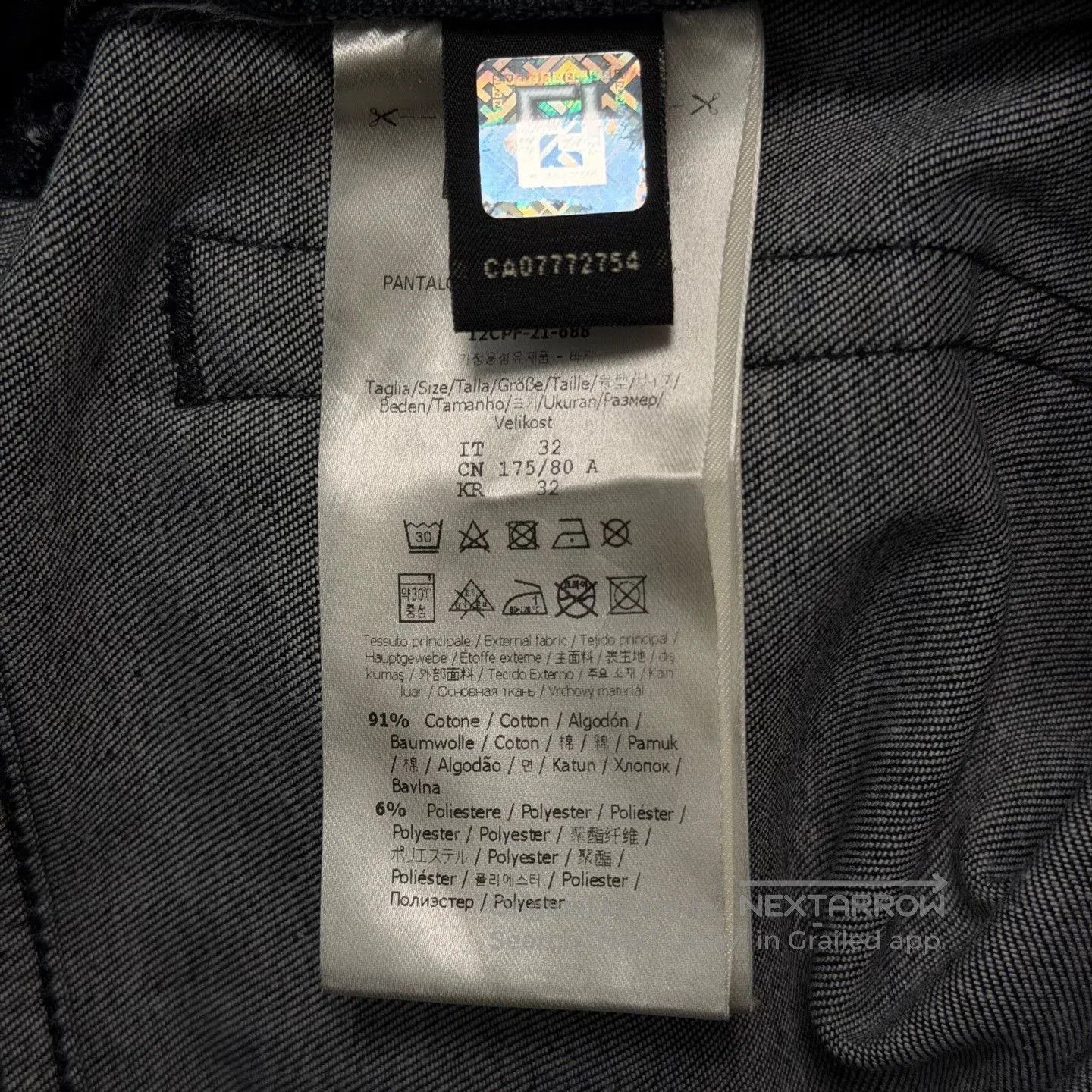Fendi Fendi Flocked All-Over Print Black Jeans. Size US 32 / EU 48 - 7 Thumbnail