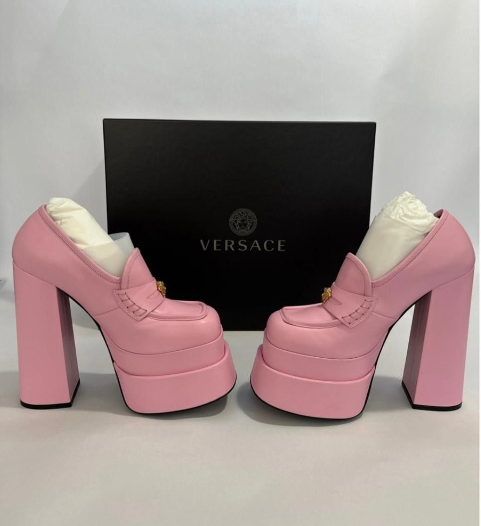 Versace Versace double platform loafers shoes Size US 7.5 / IT 37.5 - 6 Thumbnail