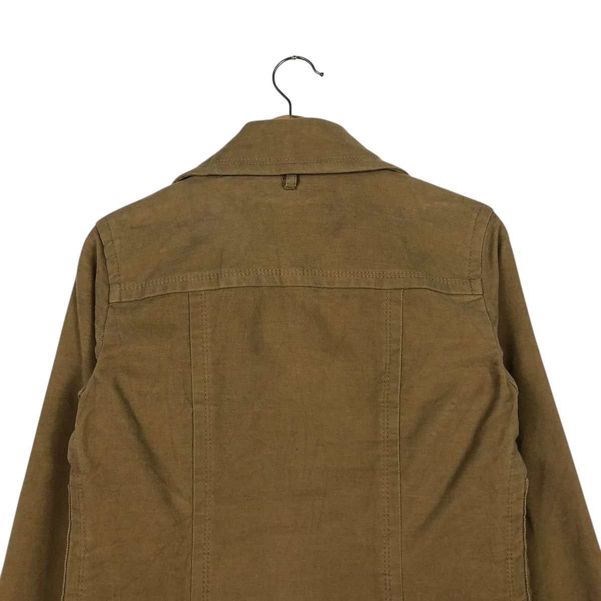 Burberry 🔥RICH BROWN CHORE CROPPED BIKER JACKET BURBERRY LONDON Size XS / US 0-2 / IT 36-38 - 11 Thumbnail