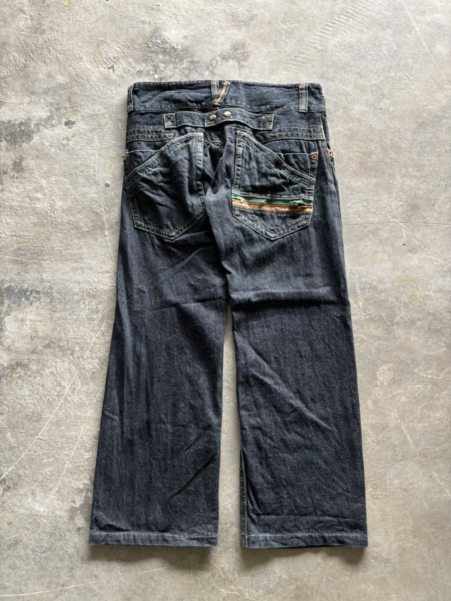 If Six Was Nine × Japanese Brand × Tornado Mart Root three style loose baggy style japanese jeans Size US 33 - 12 Thumbnail