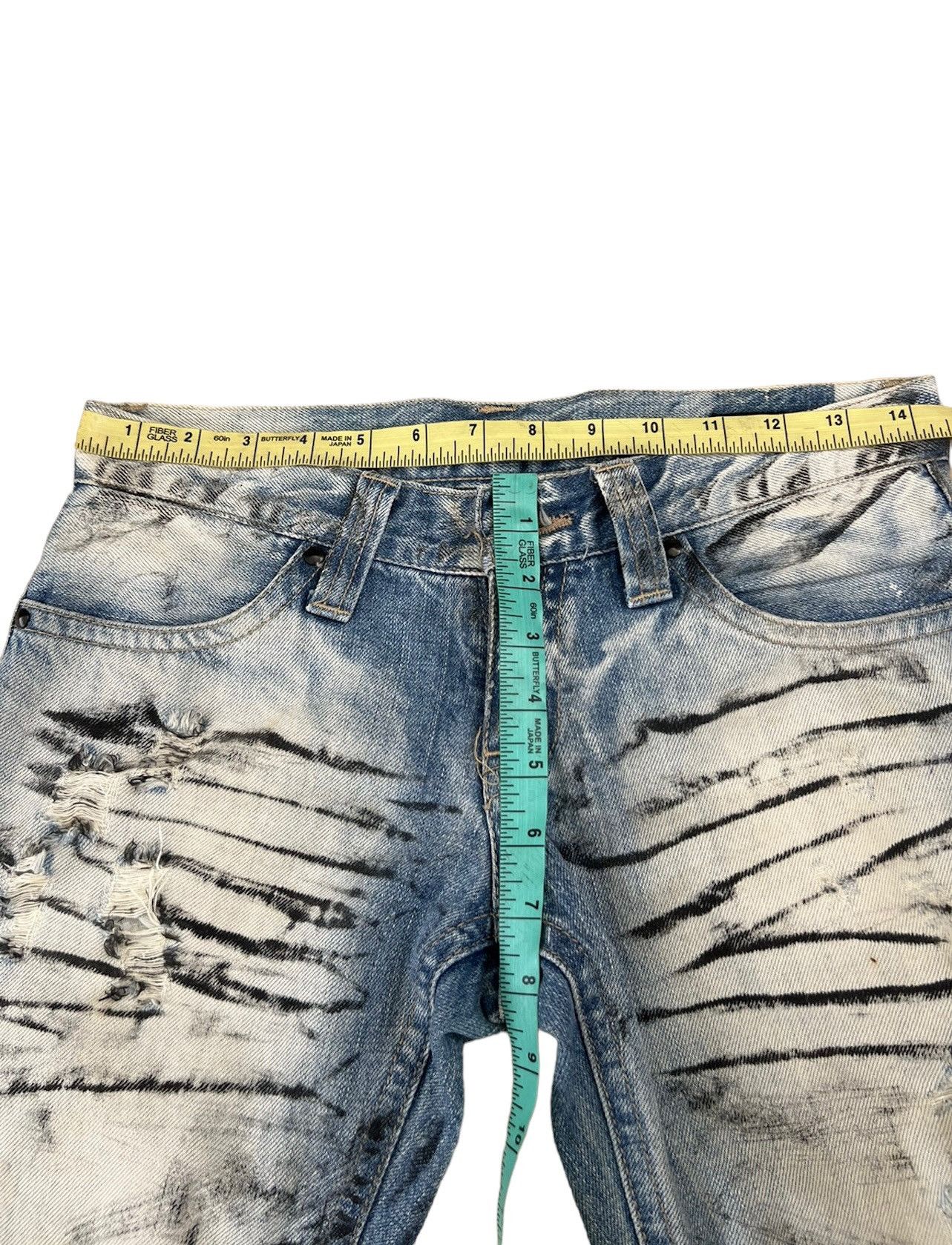 Vintage Vintage Benefit Japan Distressed Denim Painter Flare Jeans Size US 28 / EU 44 - 3 Thumbnail