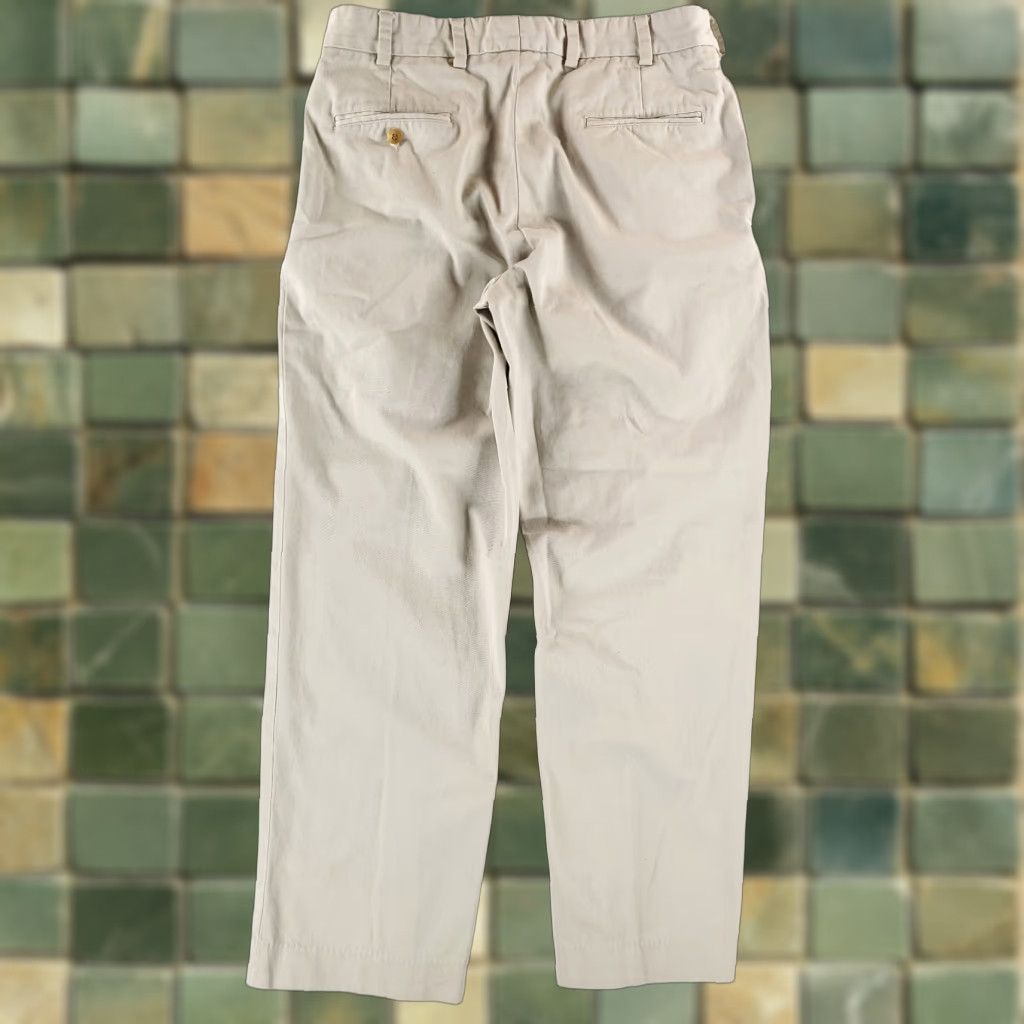 Bills Khakis Bills Khakis Classic Fit Pants Made USA Beige Pleated Mens 33 Chino 29 Inseam Ivory 33x29 Mens Size US 33 - 1 Thumbnail