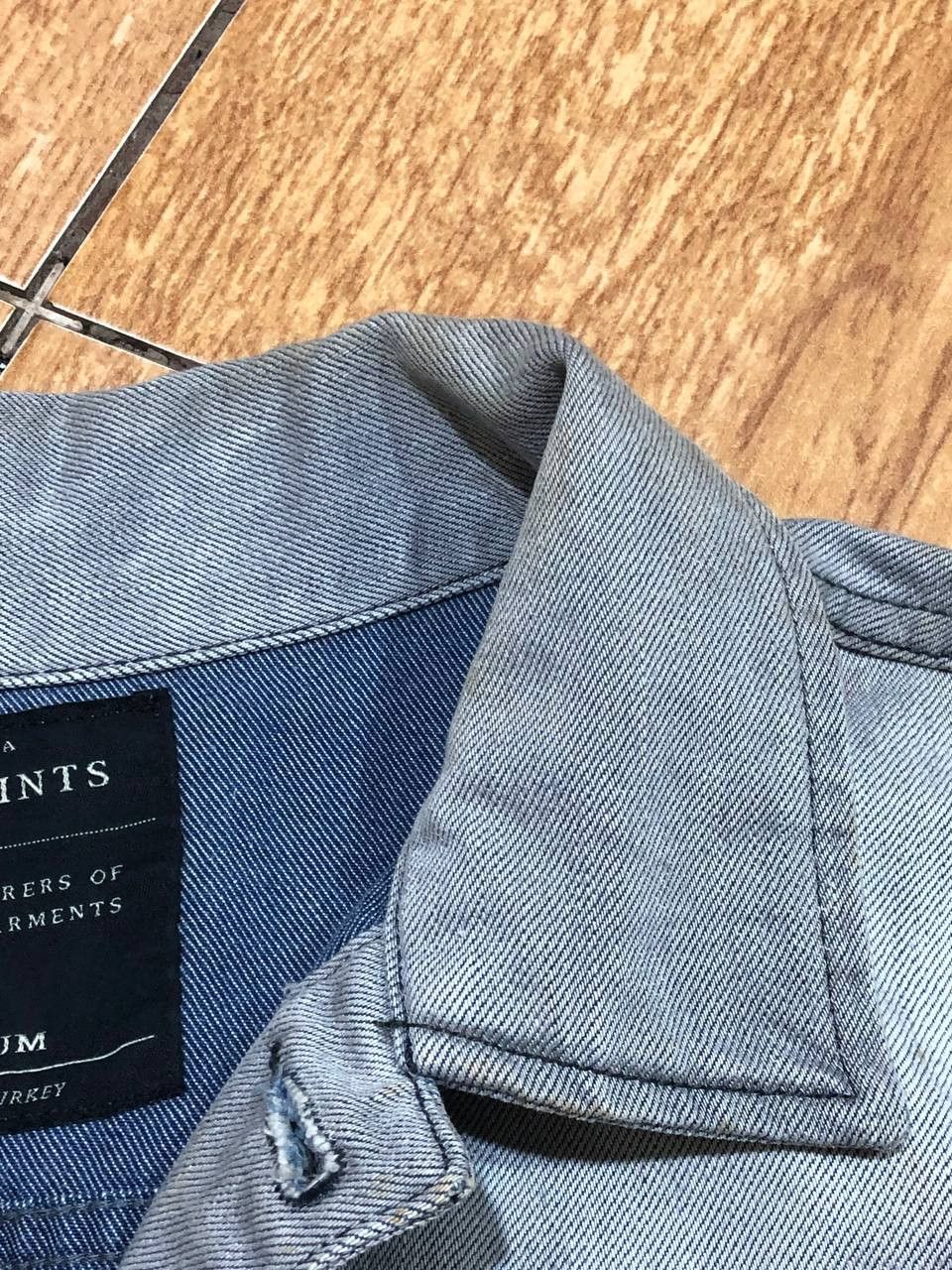 Allsaints vintage denim gray jacket Y2K Allsaints Streetwear Size US M / EU 48-50 / 2 - 10 Thumbnail